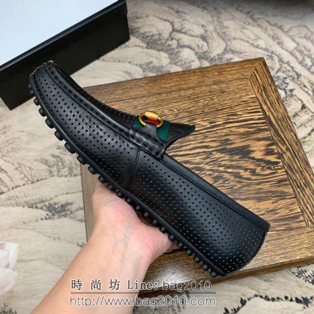 GUCCI男鞋 義大利頂級奢侈男鞋巨頭 2019新款 古馳男士休閒皮鞋 Gucci頂級牛皮男鞋  hdnx1354